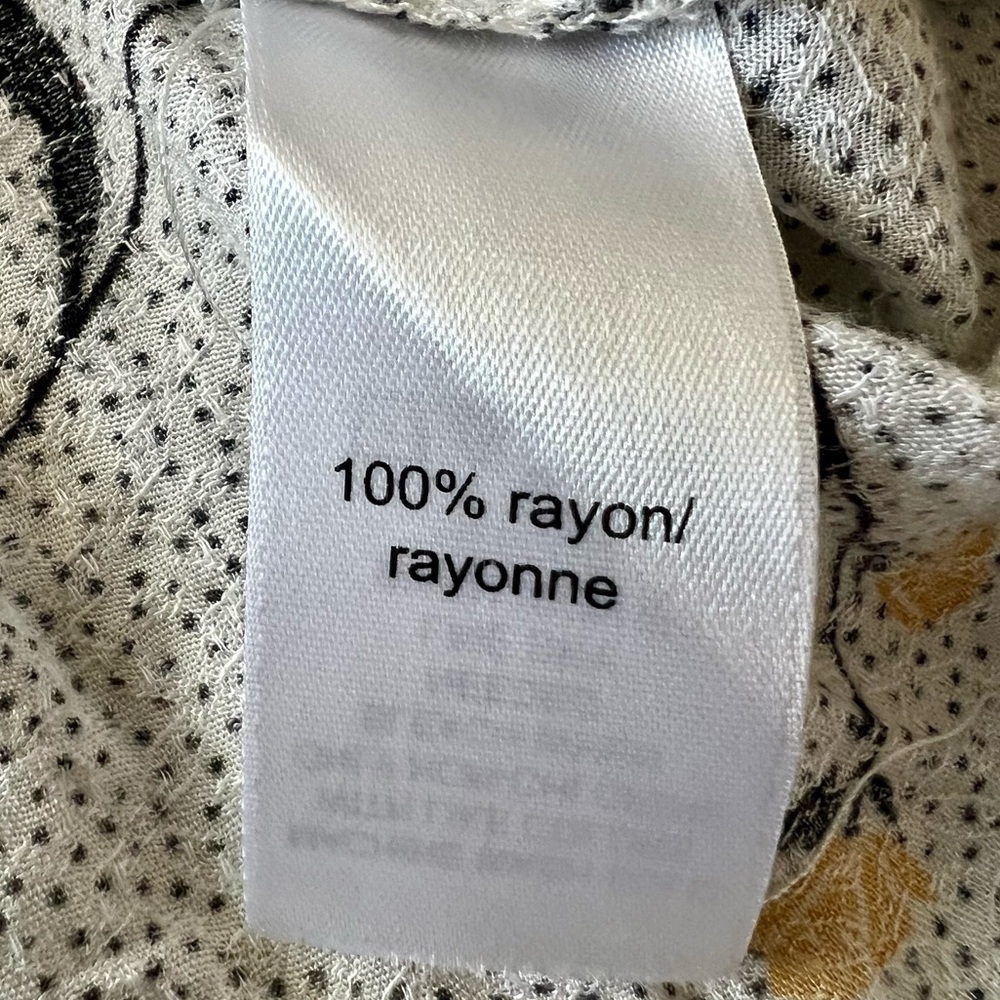 Maurice’s Floral V NeckTie Waist 3/4 Sleeve Top Women’s 0X - Picture 8 of 10